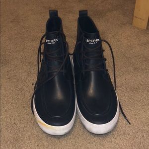 Men’s Sperry MemoryFoam Flannel Lined Rubber Boots